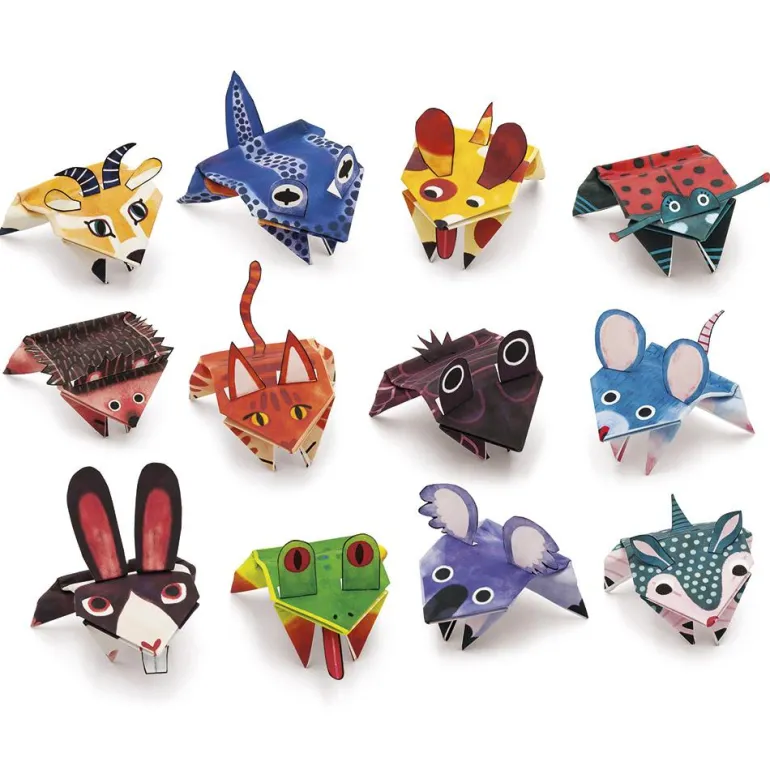 Jumping origami animales saltarines