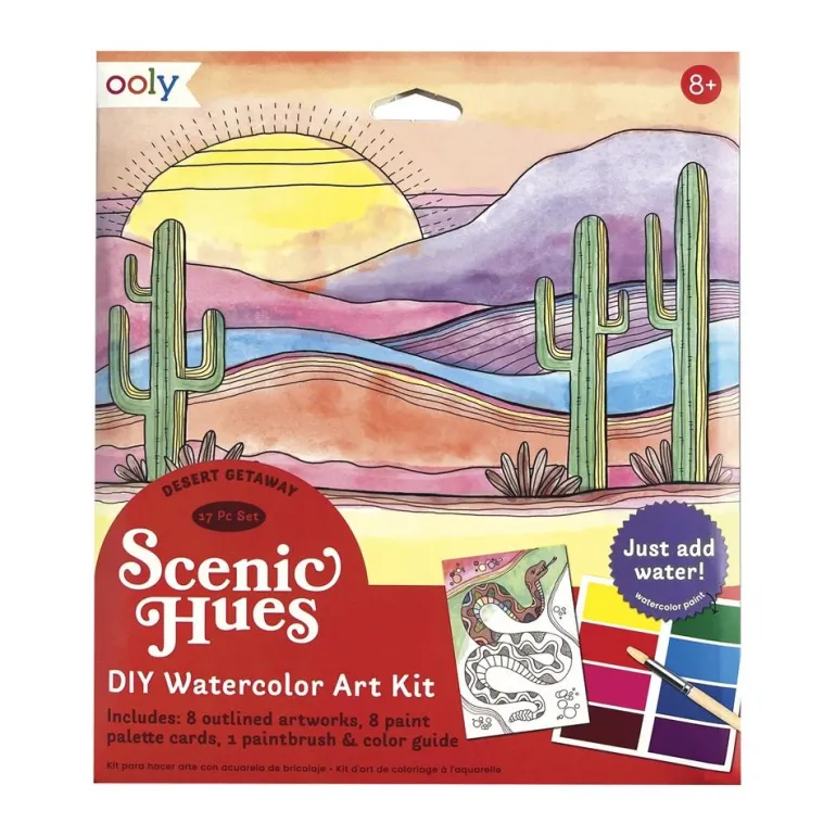 Kit DIY pinta con acuarela desierto Scenic Hues