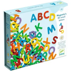 Letras magnéticas mayúsculas de madera 83 piezas