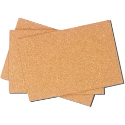 Láminas de corcho 45x30x0,4 cm. 10 unidades