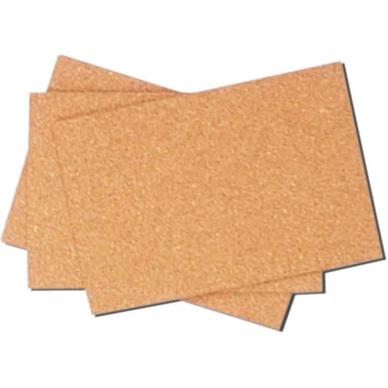 Láminas de corcho 45x30x0,4 cm. 10 unidades