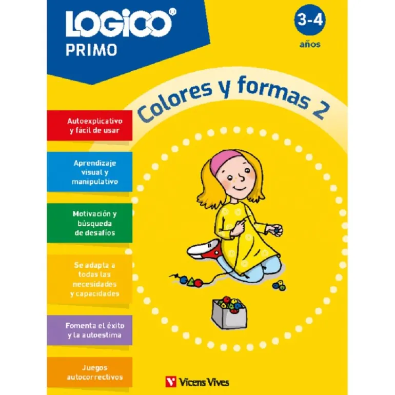 LOGICO Primo: Colores y formas 2 (3-4 años)