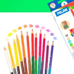 Lápiz bicolor triangular 12 unidades Milan