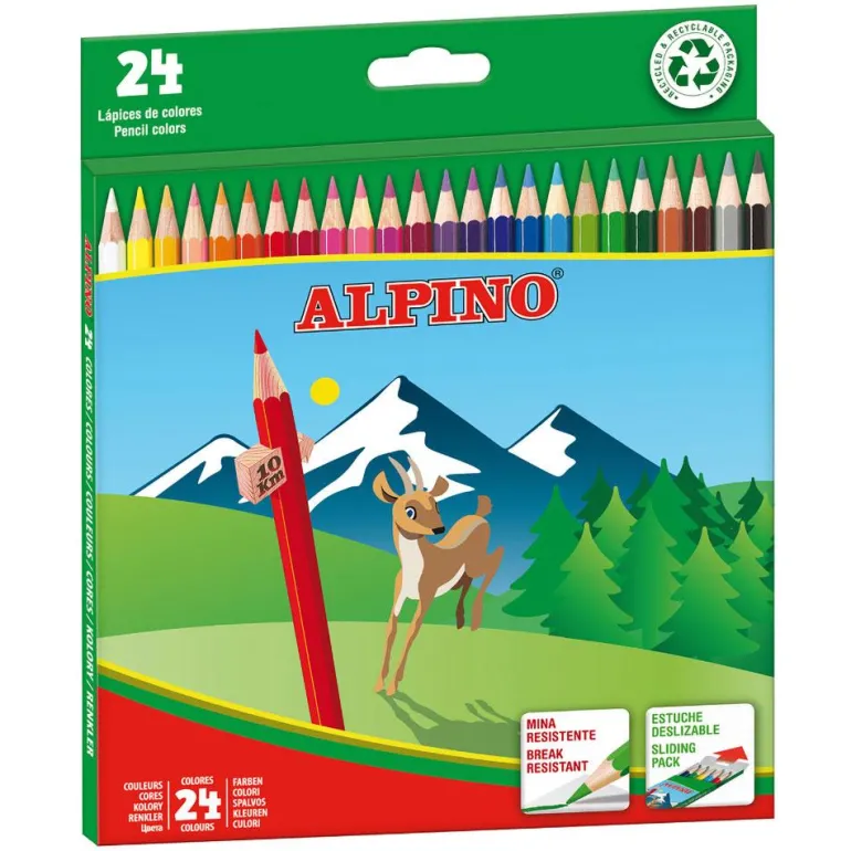 Lápiz color Alpino 24 colores