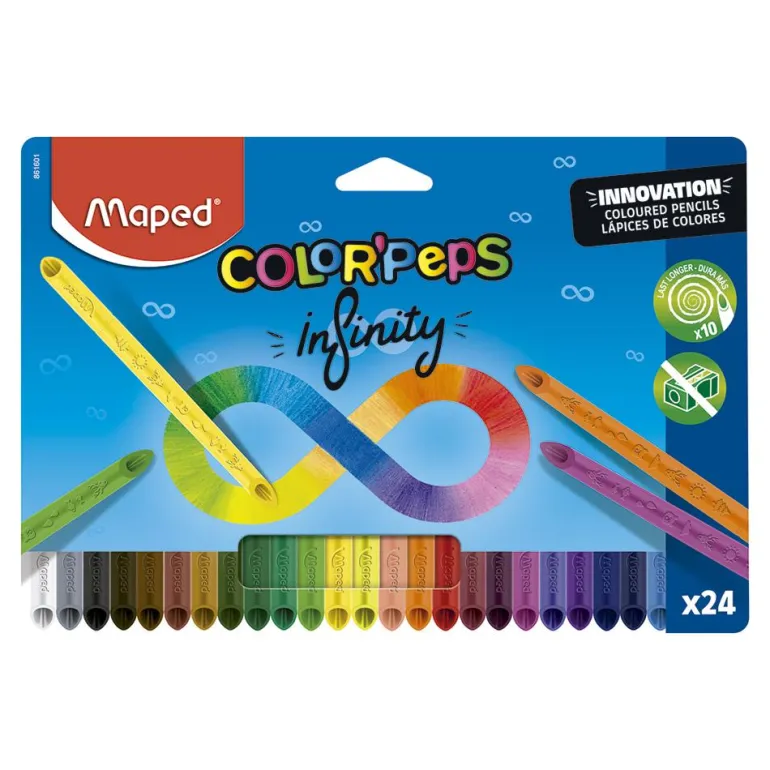 Lápiz color Infinity Colorpeps Maped 24 colores