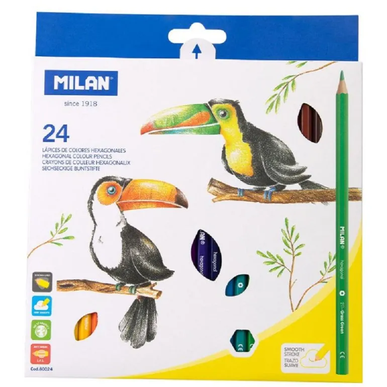 Lápiz color Milan 24 colores