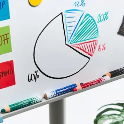 Lápiz color para pizarra blanca Stabilo Markdry caja 4 colores