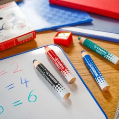 Lápiz color para pizarra blanca Stabilo Markdry caja 4 colores