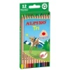 Lápiz color triangular 12 colores Tri Alpino