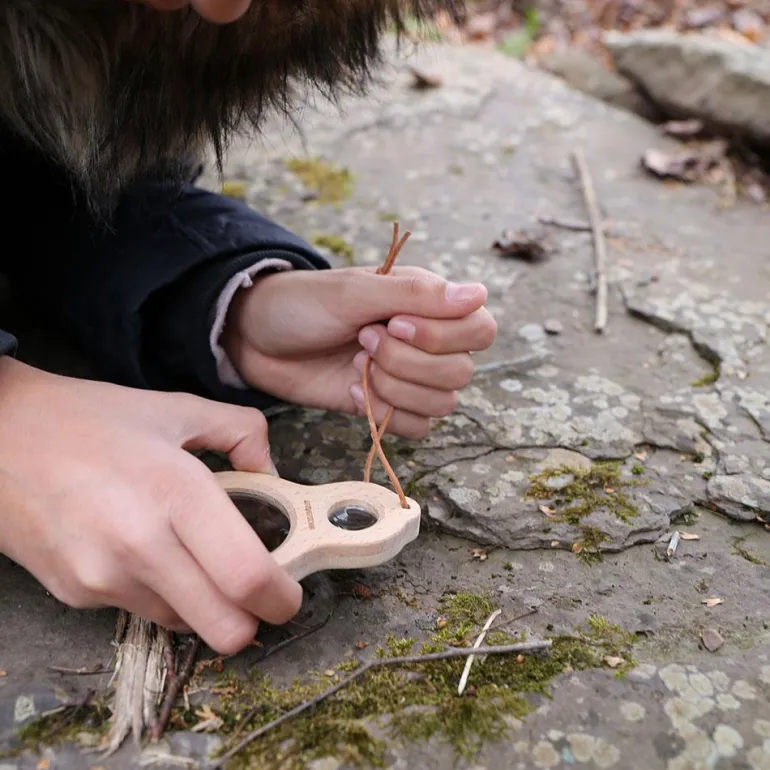 Lupa doble madera aumentos 5x y 10x Huckleberry