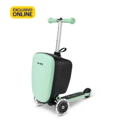 Maleta-patinete Micro Luggage Junior color menta