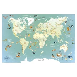 Mapa mundo magnético 78 piezas