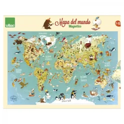 Mapa mundo magnético 78 piezas