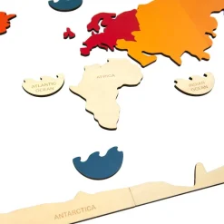 Mapamundi madera puzzle