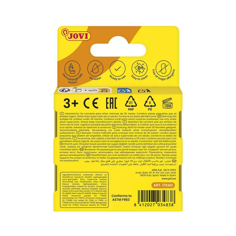 Maquillaje barra 3 colores: azul, rojo, blanco