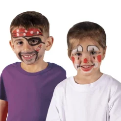 Maquillaje barra 3 colores: rojo, negro, blanco