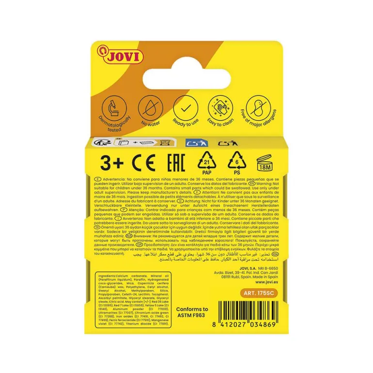 Maquillaje barra 3 colores: rojo, negro, blanco