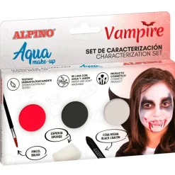 Maquillaje caracterización al agua vampiro 3 colores