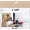 Mini kit DIY crea hueso de juguete para perro de crochet.