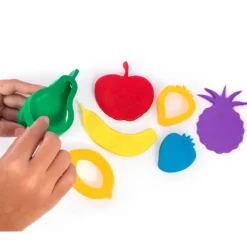 Moldes forma de frutas para pasta de modelar 6 unidades