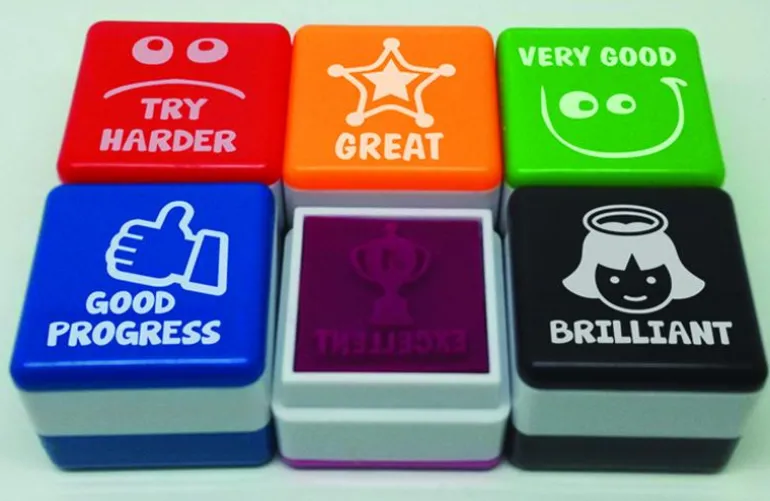 Pack de 6 sellos de motivación en inglés