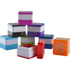 Pack de 8 sellos entintados monedas euro