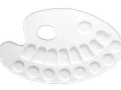 Paleta de plástico ovalada con pocillos Faibo