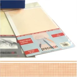 Papel milimetrado A4 bolsa 10 láminas