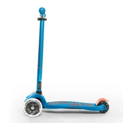 Patinete infantil Micro maxi Deluxe Led azul caribe