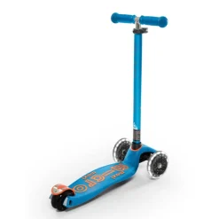 Patinete infantil Micro maxi Deluxe Led azul caribe