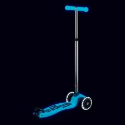 Patinete Maxi Micro Deluxe Glow Led aqua