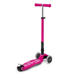 Patinete maxi Micro deluxe plegable Led rosa