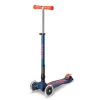 Patinete Maxi Micro Deluxe plegable Led azul y rojo