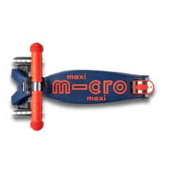 Patinete Maxi Micro Deluxe plegable Led azul y rojo