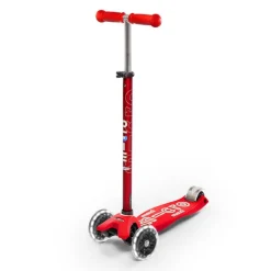 Patinete Maxi Micro Deluxe LED rojo