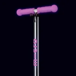 Patinete Maxi Micro Deluxe Glow Led lila