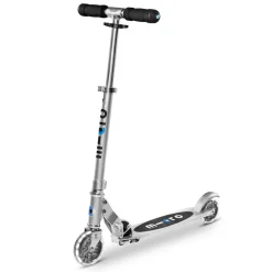 Patinete Micro Sprite Led plateado