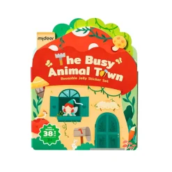 Pegatinas de gel removibles Animales con escenario