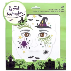 Pegatinas faciales bruja