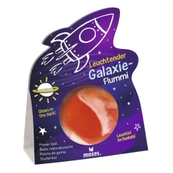 Pelota de goma galaxia brilla en la oscuridad