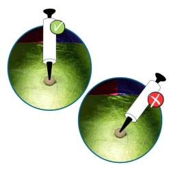 Pelota gigante hinchable metalizada 60cm.