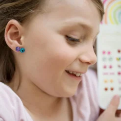 Pendientes adhesivos arco iris love - 30 pares