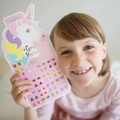 Pendientes adhesivos unicornios - 30 pares