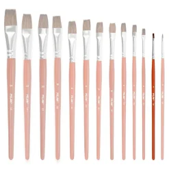 Pincel escolar plano serie 121 número 2