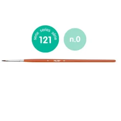 Pincel escolar plano serie 121 número 0