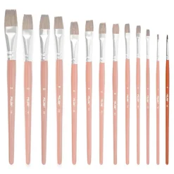 Pincel escolar plano serie 121 número 0