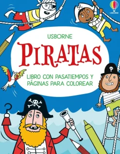Piratas - Libro con pasatiempos y páginas para colorear