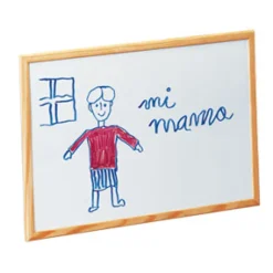 Pizarra metálica blanca 40x60cm.