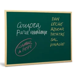 Pizarra verde 60x90cm. con marco de madera