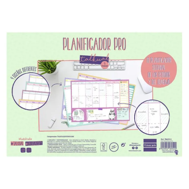 Planificador A4 Talkual semana vista Pro